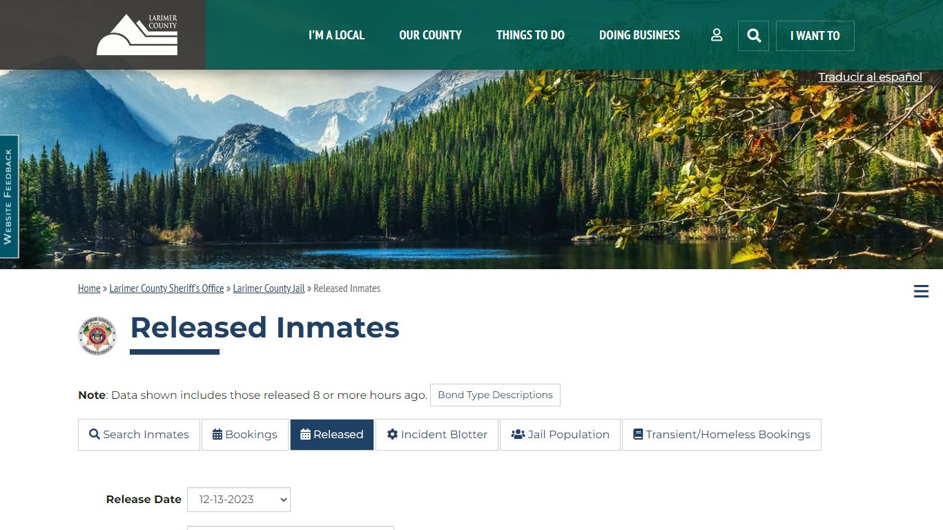 Released Inmates | Larimer County